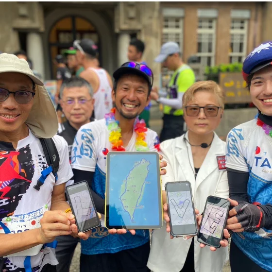 志水直樹さん 台湾でのGPSアート